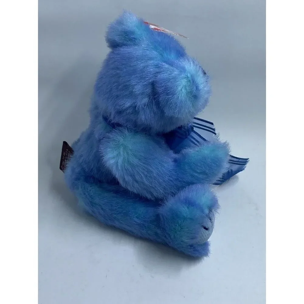AZURE Blue Bear Ty Attic Treasures Jointed Stuffed Collectible Tags